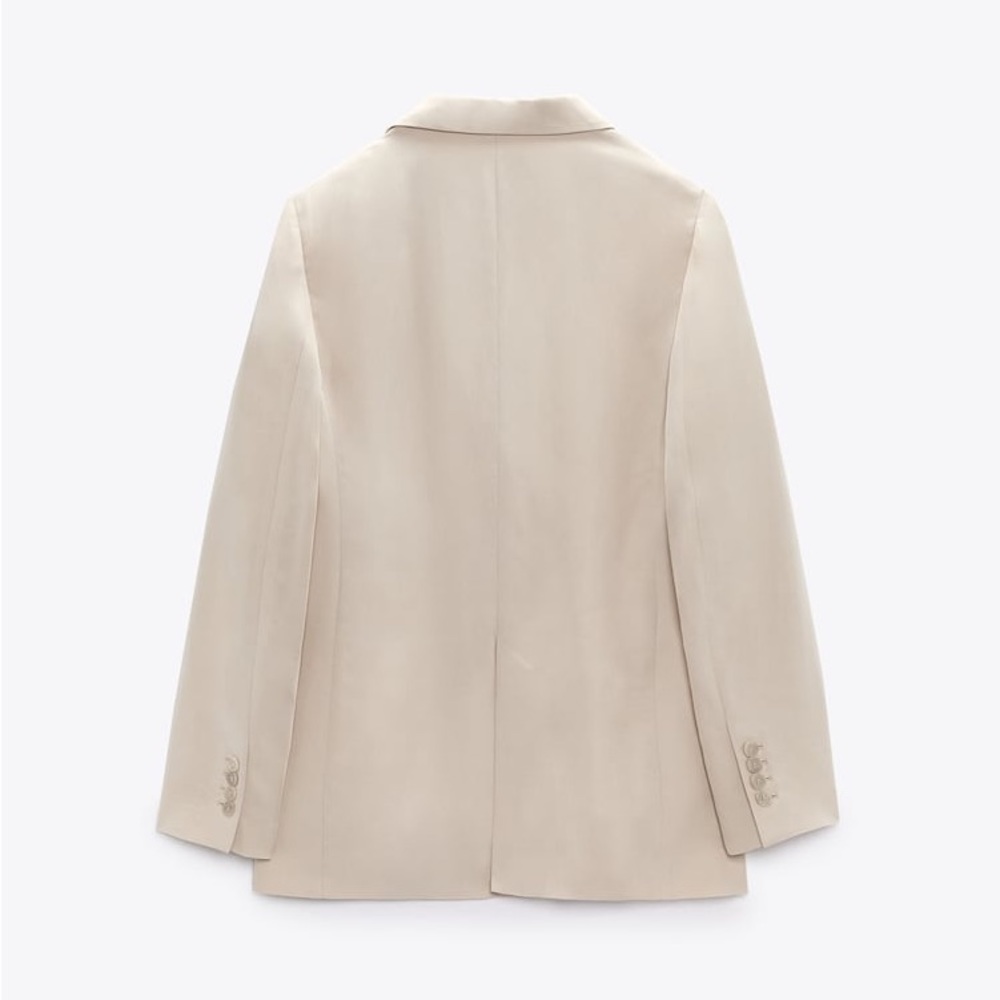 Straight cut buttoned blazer | Zara - Picture 3 of 6